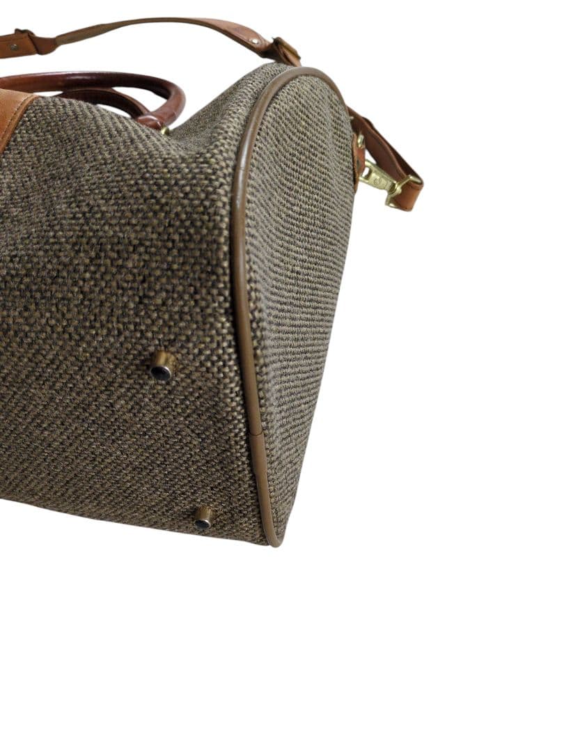 hartmann ハートマン ボストンバッグ ツイード×レザー