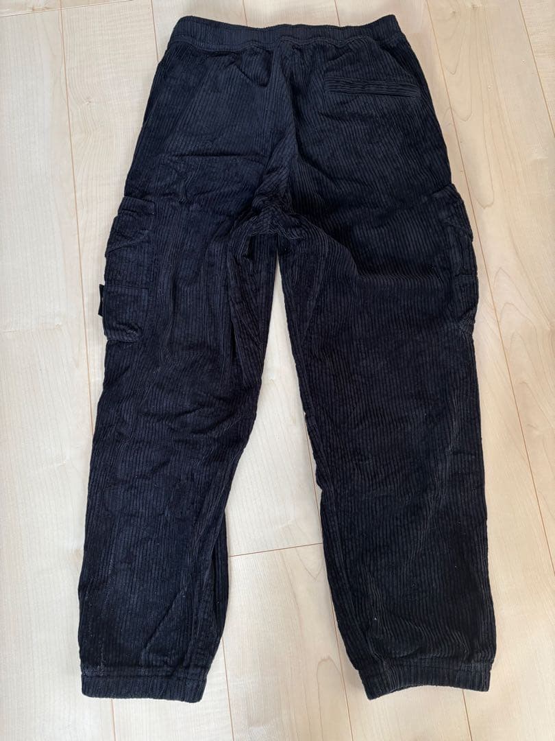 Stone  コーデュロイカーゴパンツ ブラック