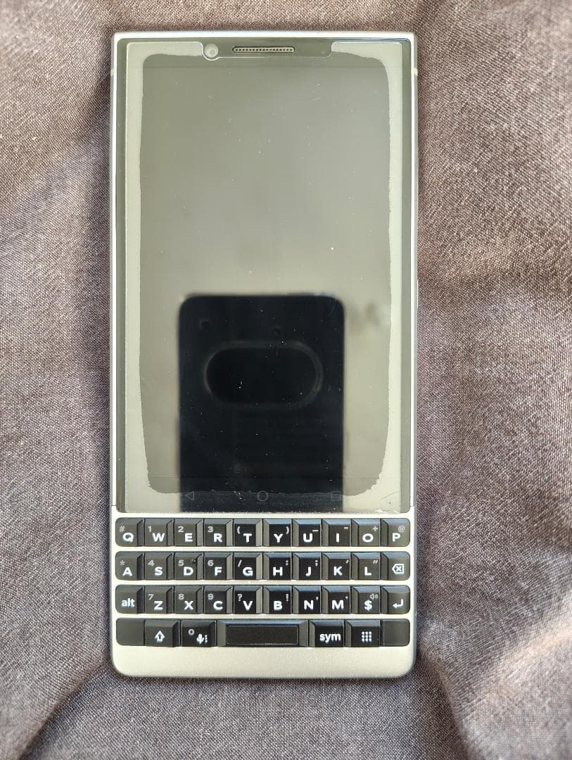 【美品】BlackBerry KEY2 64GB/6GB シルバー SIMフリー