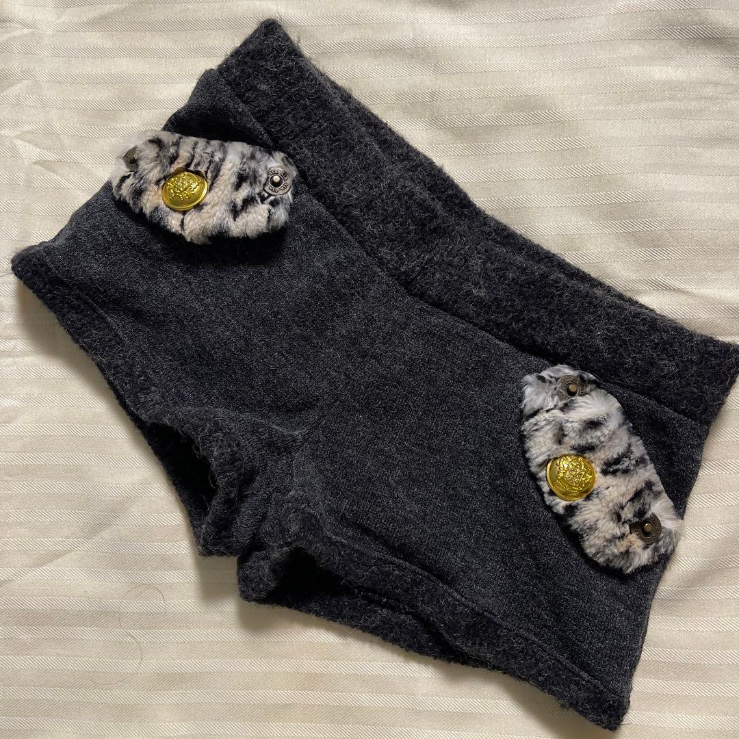 d.i.a/ヒョウ柄ファーポケ★ニットショートパンツ