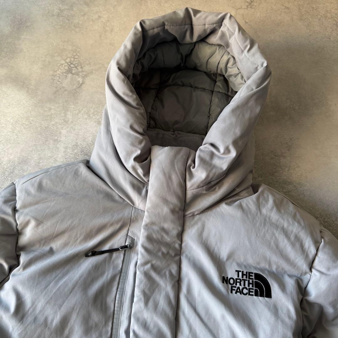 ノースフェイス ダウンジャケット XLサイズ 古着 グレー