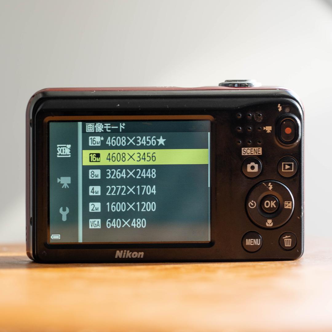 【単三電池で動く！】Nikon COOLPIX A10 レッド 動作確認済