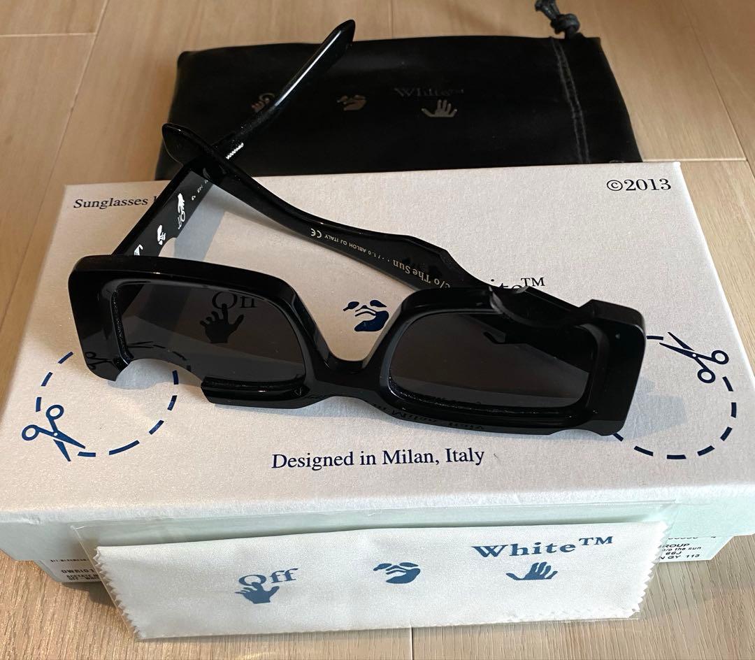 Off-White ブラックサングラス 付属品・インボイス付き