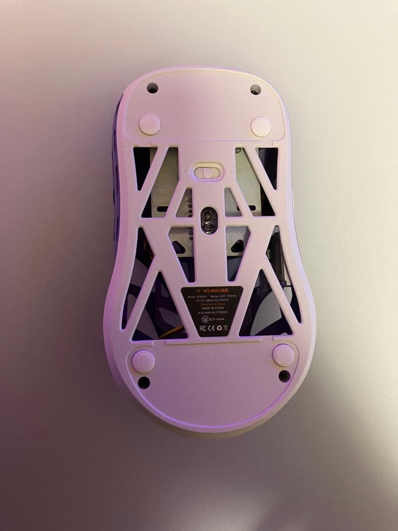 WLMOUSE Strider パープル ゲーミングマウス