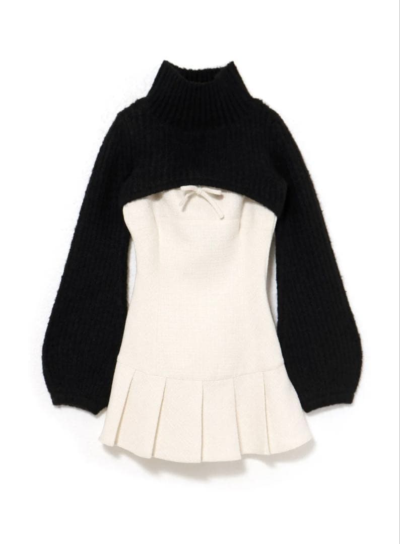 ワンピース andmarry Twiggy tweed mini dress