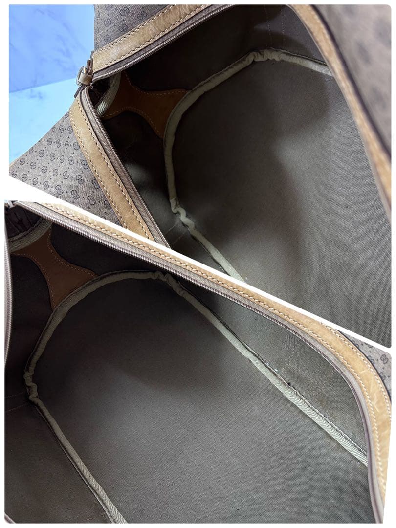 Vintage GUCCI ボストンバッグ オフィディア マイクロGG PVC