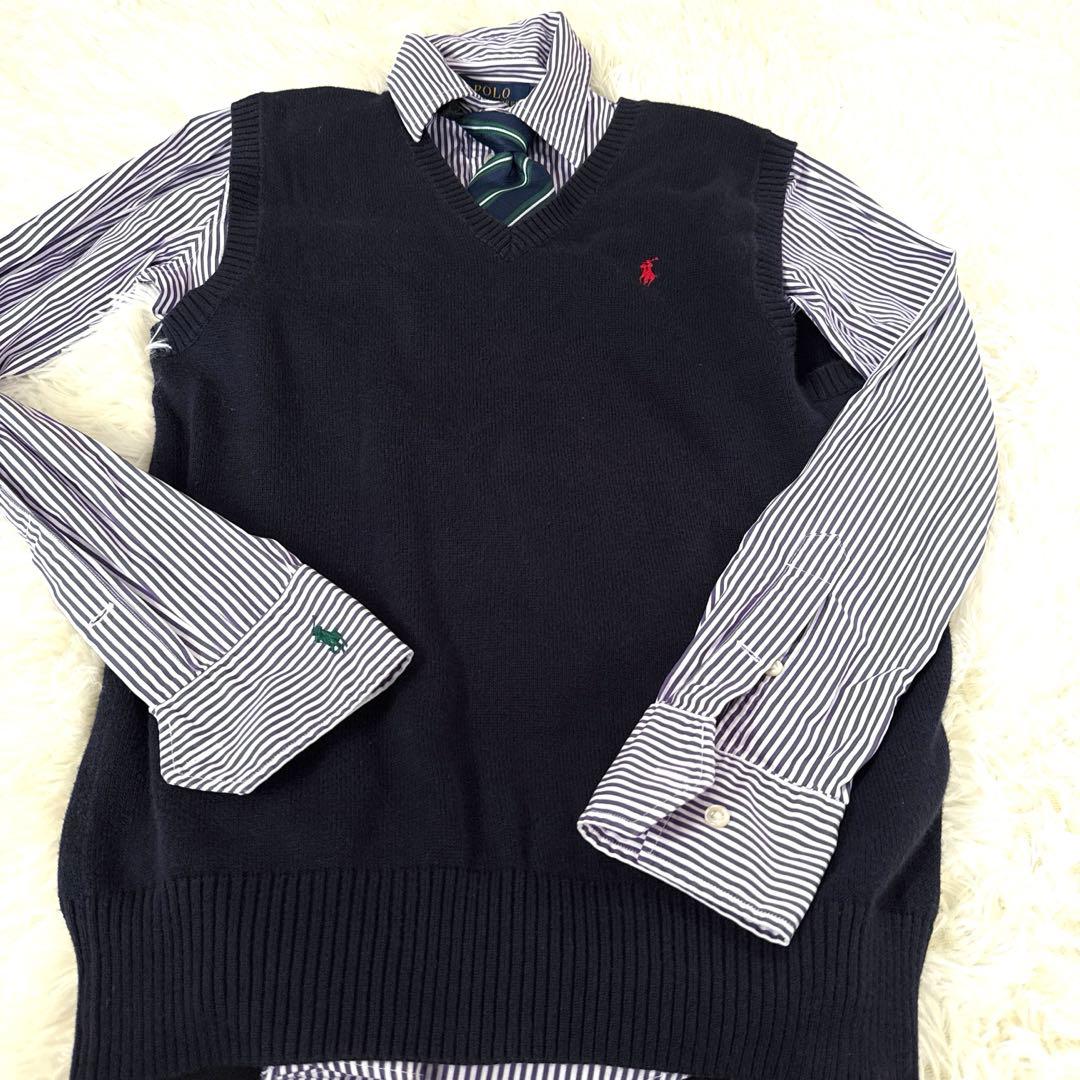 キャット フォーマルスーツ 卒業 セット160 黒 卒服 シャツ ラルフローレン