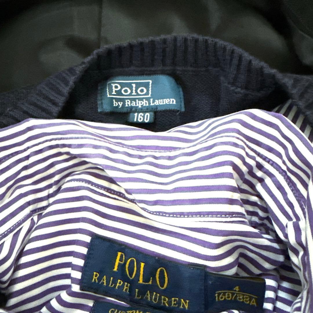 キャット フォーマルスーツ 卒業 セット160 黒 卒服 シャツ ラルフローレン