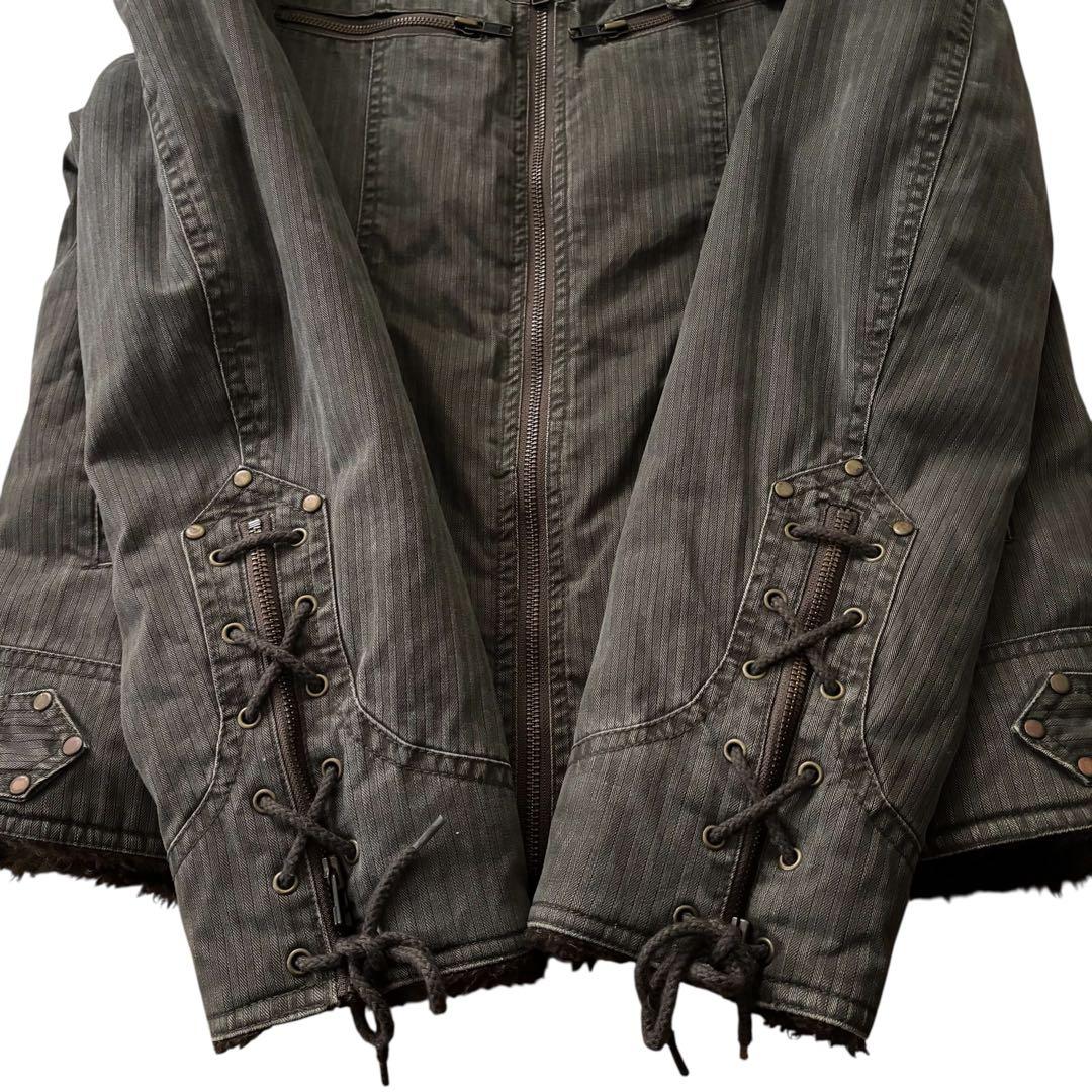 ジャケット・アウター Japanese Label puff fur jacket y2k L