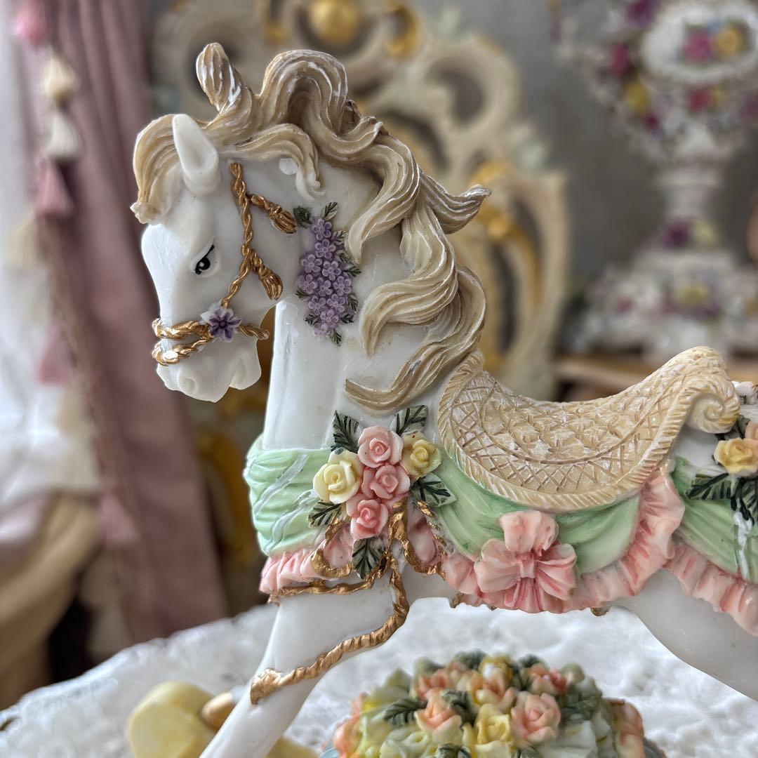 トロイの木馬オルゴール 置物