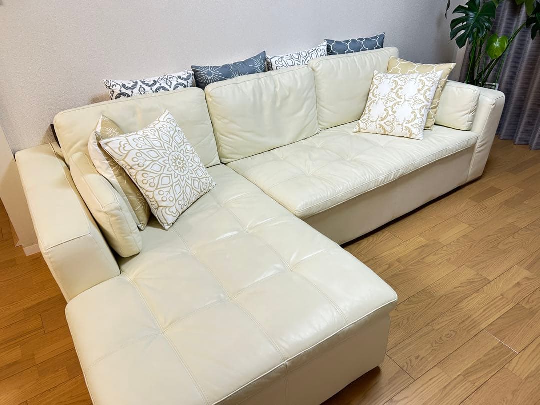 【値下げ・送料込】ニトリ | コーナーソファ | ①2人用ソファ部分