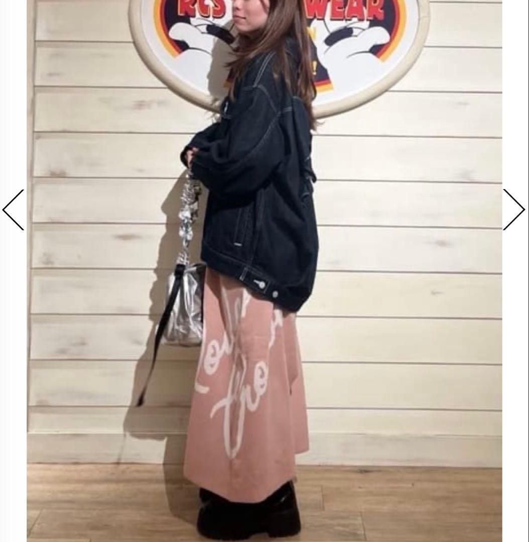 新品 ロデオクラウンズワイドボウル ビッグリボンデニムジャケット ワンウォッシュ