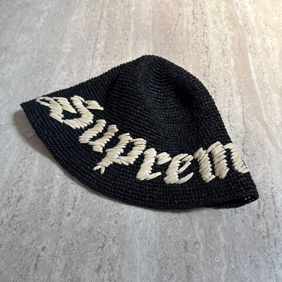 帽子 Supreme 23ss Old English Straw Crusher