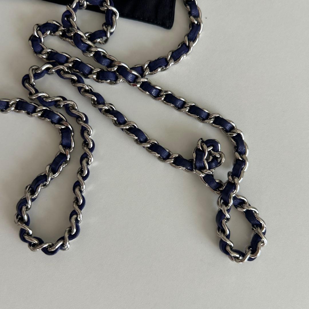 CHANEL チェーンウォレット　バイオレットカラー
