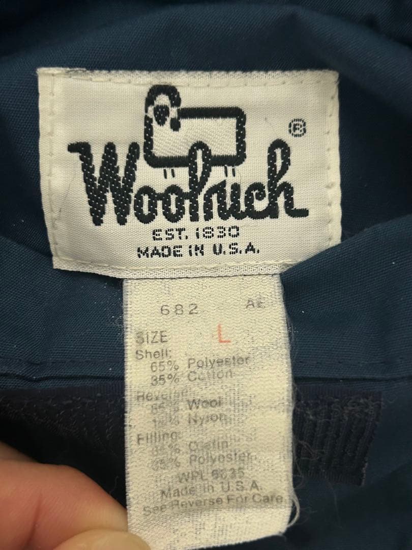 【好配色】70s USA製 Woolrich リバーシブル ベスト スナップ