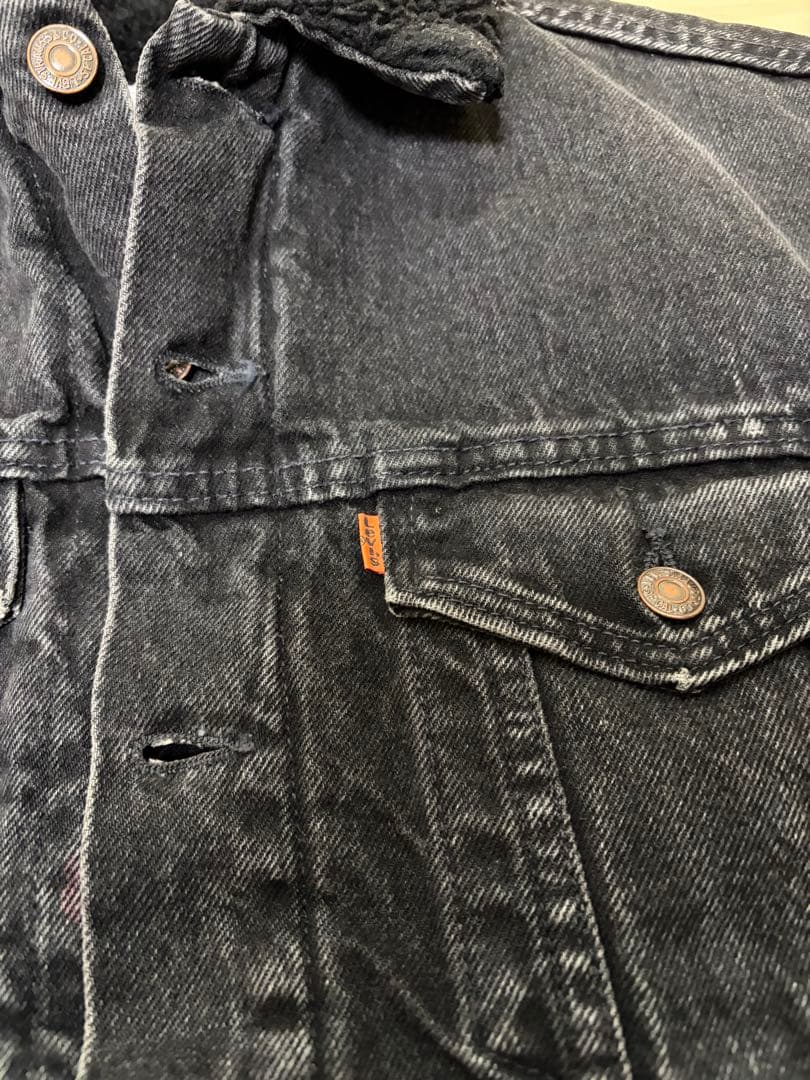 USA製 90sLevi’s 初期　ブラックデニム ボア オレンジタブ
