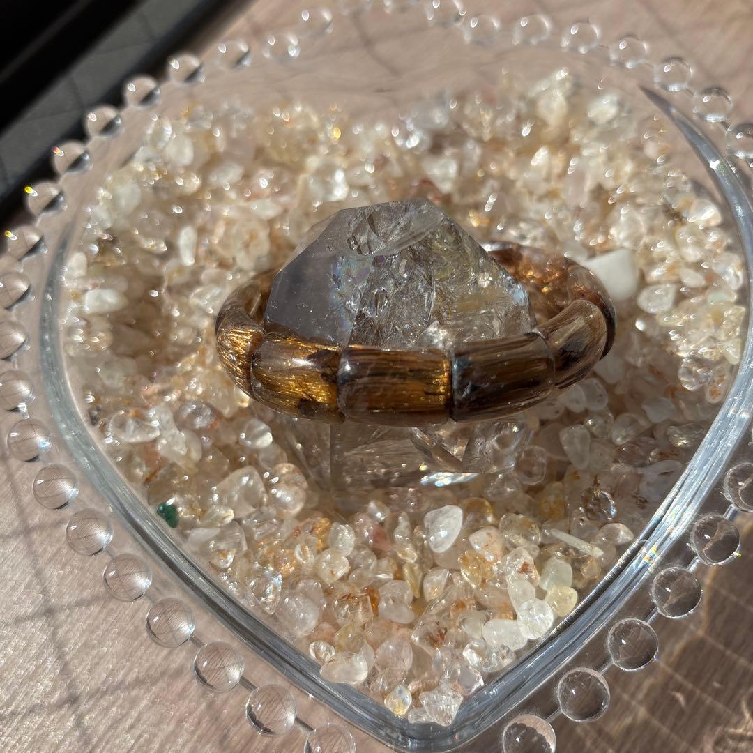 ブラウンタイチンルチル　バングル