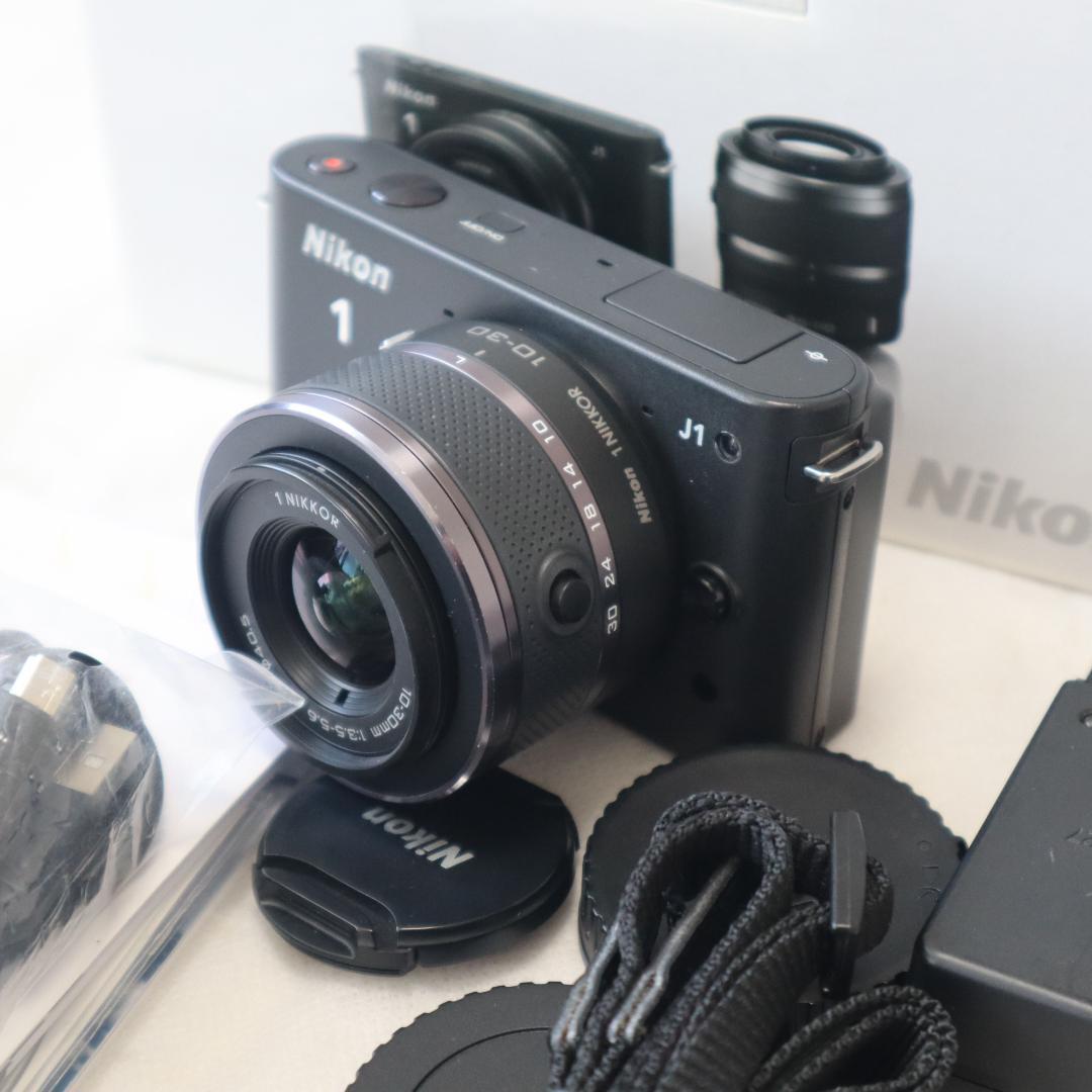 Nikon1 J1 ホワイト レンズキット ニコン ブラック