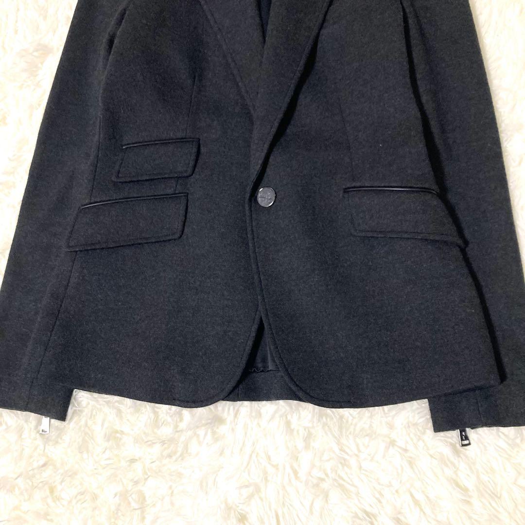 美品✨ラルフローレン テーラードジャケット 袖レザーパッチ ブラック S相当