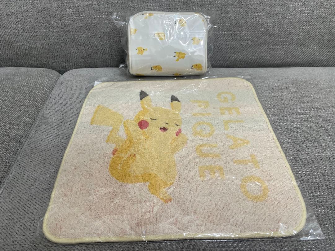 ジェラートピケ　ピカチュウ　ポケモンスリープ　ポーチ　ハンドタオル 新品未使用