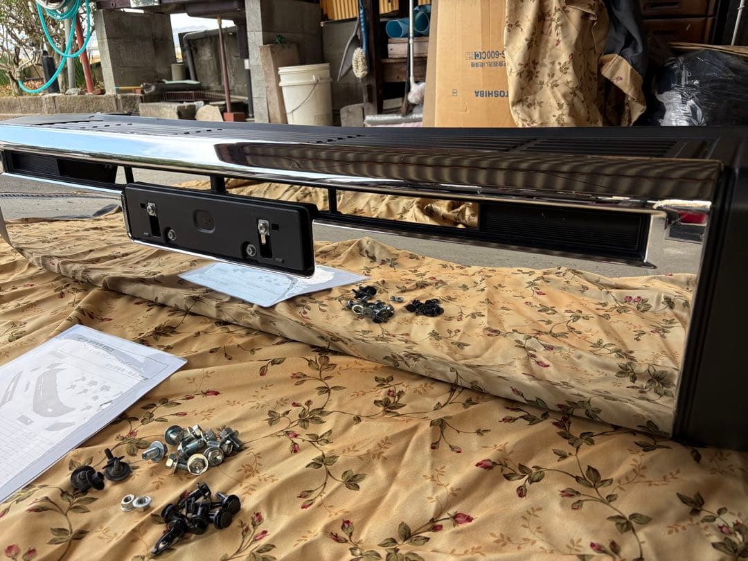 GDJ76用メッキバンパー　ランクルベース購入品　ランクル70バンパー