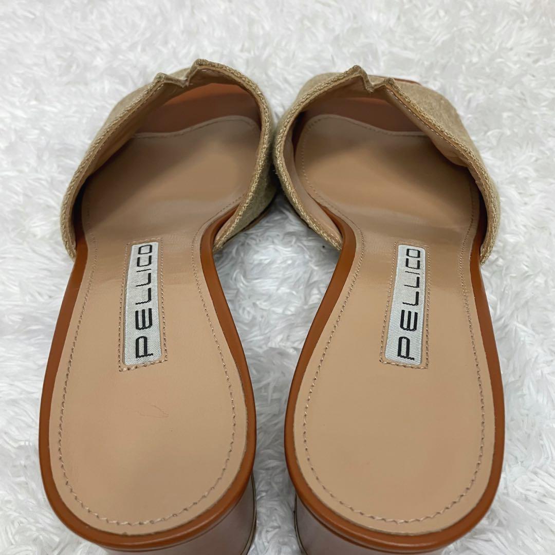 ✨大政絢さん着用✨ 美品 PELLICO リネン サンダル 定価¥48,000