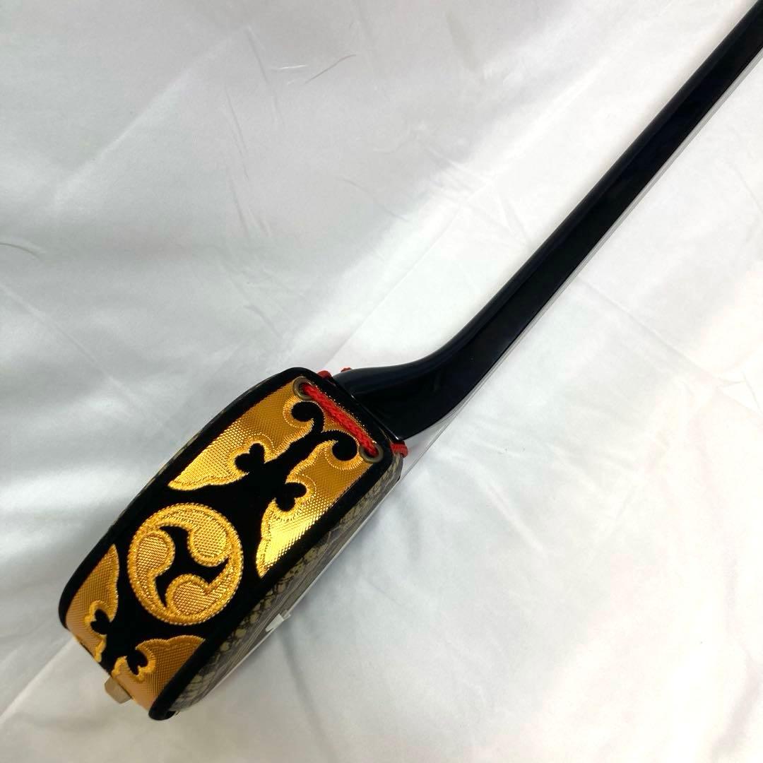 【美品】三線 沖縄 教本 付属品 初心者 人工皮 蛇革 蛇皮 和楽器