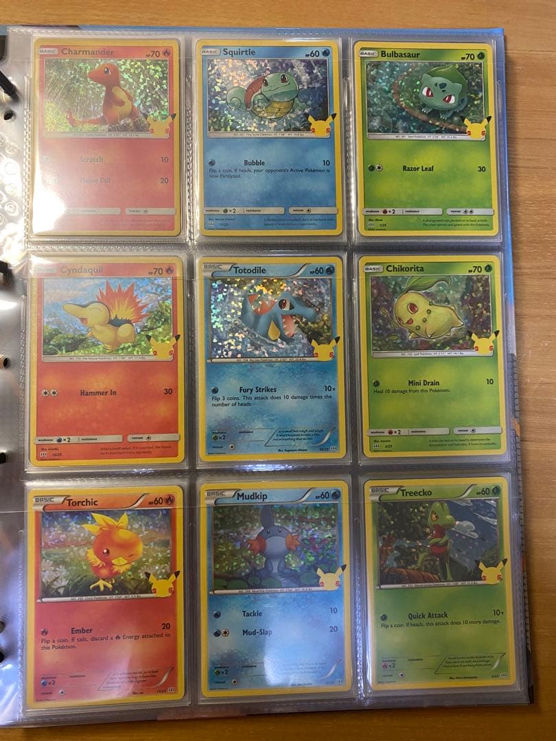 ポケモン25周年 米国マクドナルド限定プロモパック収録 ホロ　25種類　コンプ