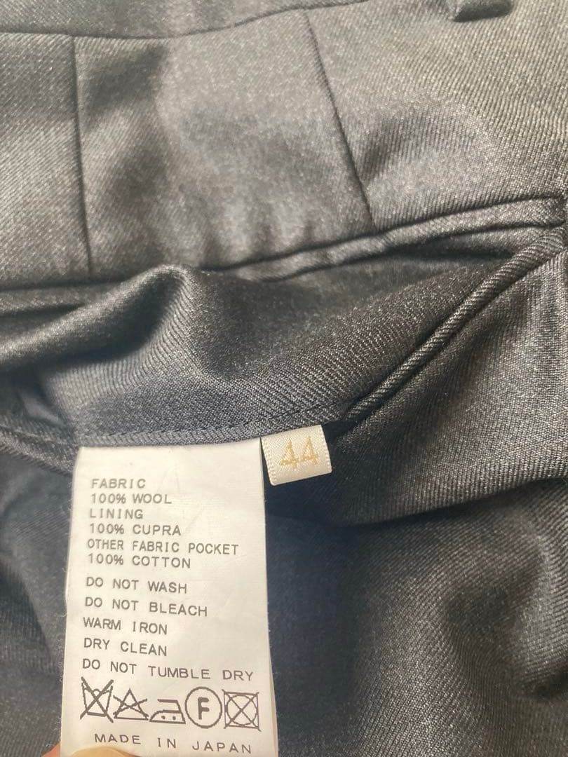 エディフィス　ダークグレー　ビジネス　スーツセットアップ　カノニコ　44