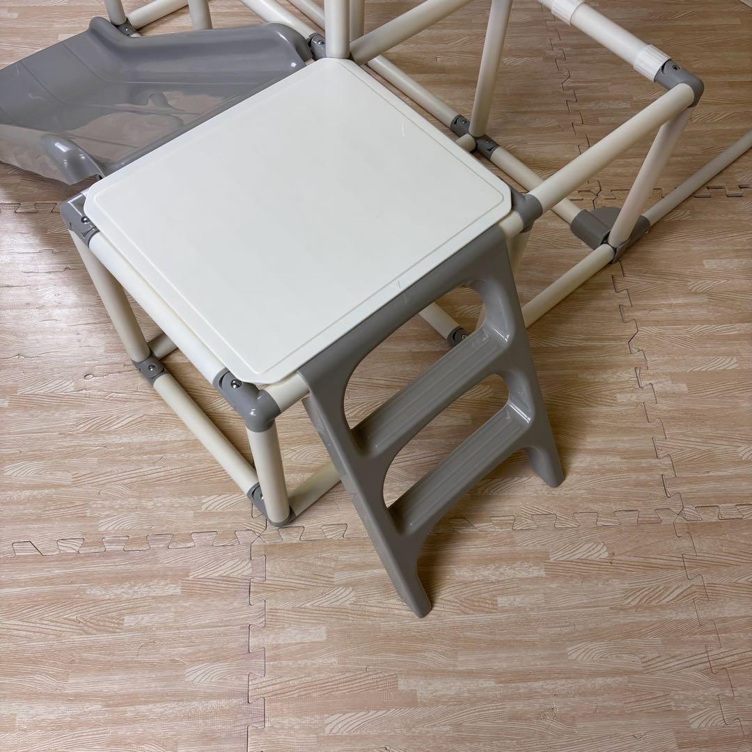 除菌清掃済　☆美品☆　野中製作所　マイファーストキッズパーク　ホワイトグレー