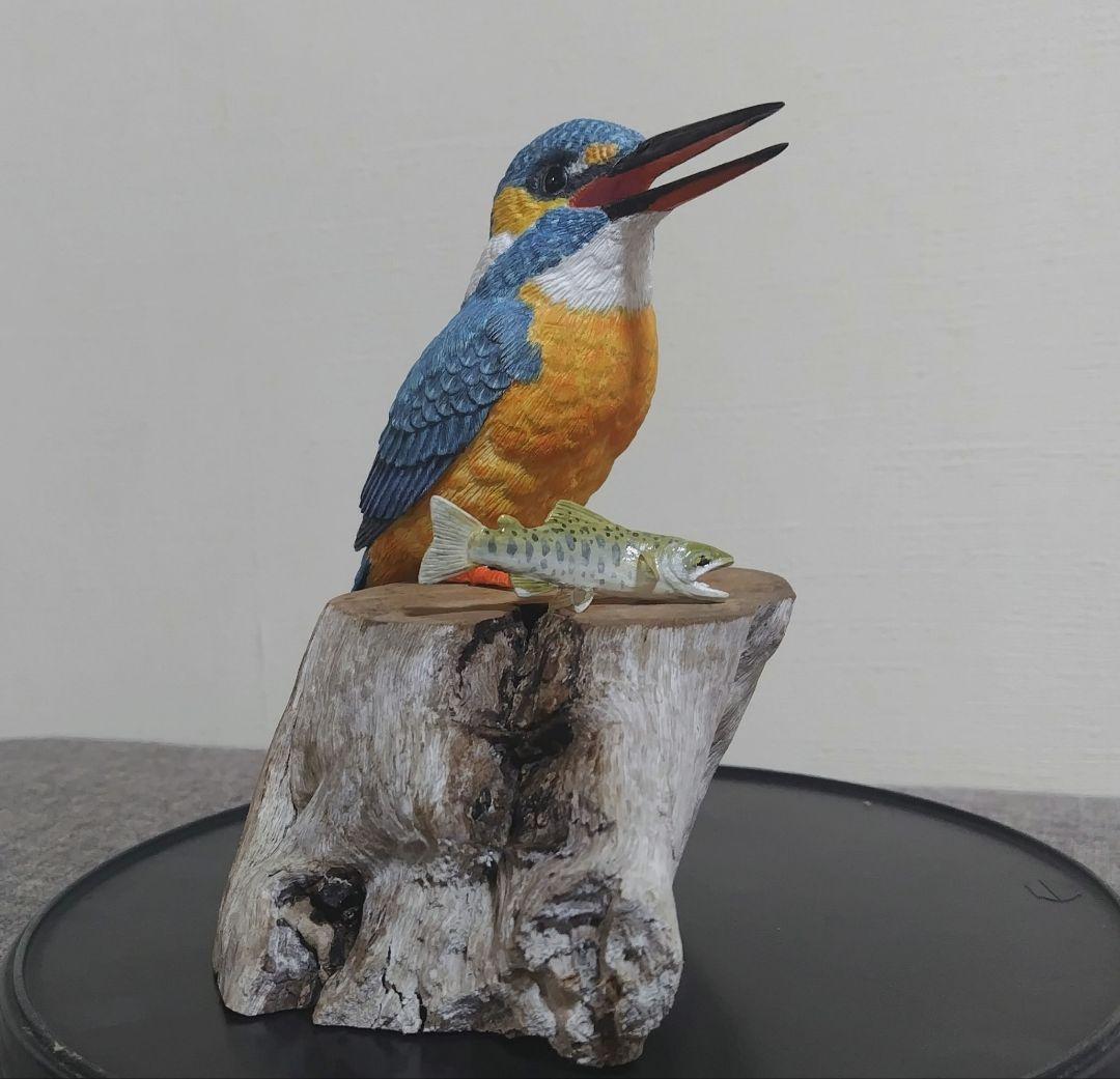 バードカービング　\"カワセミ”