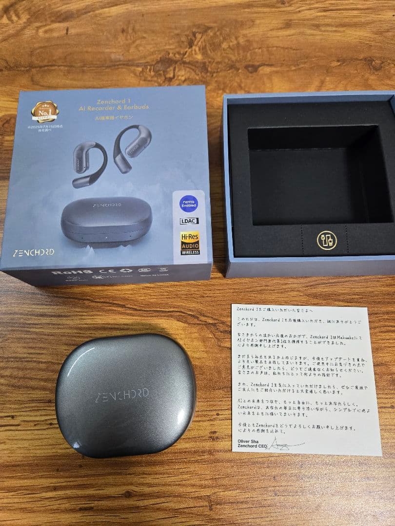 ZENCHRD1 AI議事録イヤホン/nottaと連動