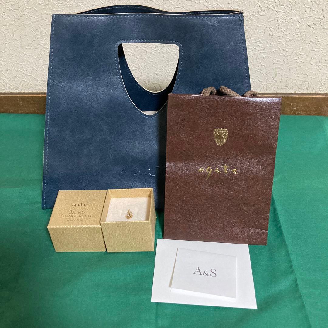 agete BRAND ANNIVERSARY k10 ペンダントトップ