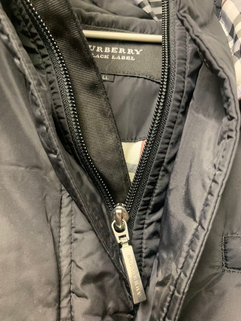 Burberry Black label ナイロン　ダウンジャケット　LL