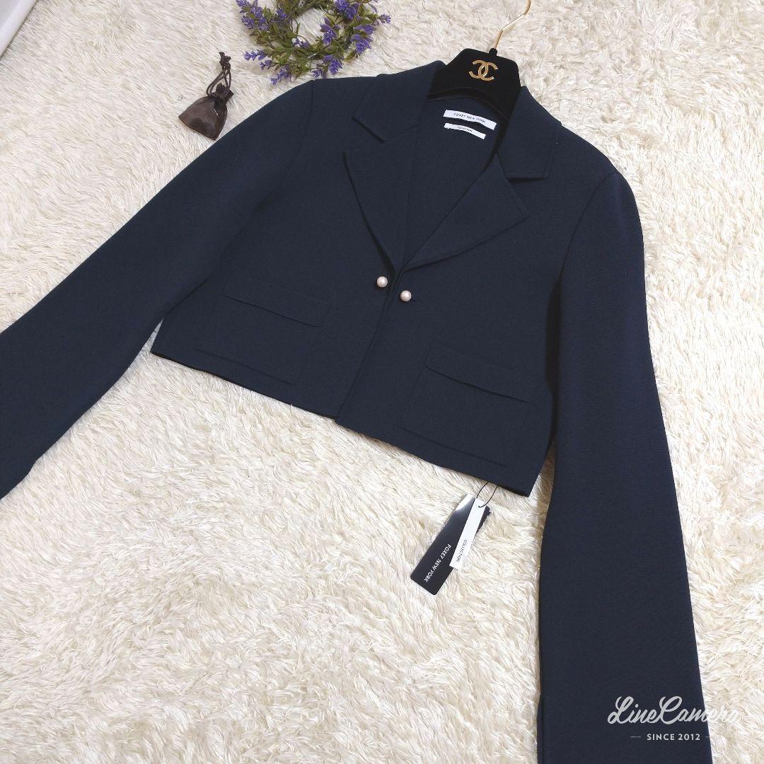 タグ付き★日本製★FOXEY　定価6.6万円　ジャケット　パール　2way　38