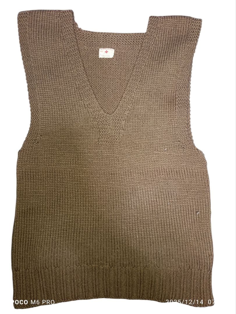 トップス 40s AMERICAN RED CROSS WOOL KNIT VEST