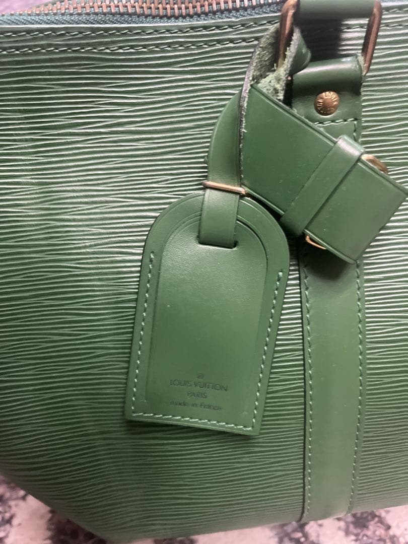 ルイヴィトン エピ キーポル50 グリーン　ボストンバッグ 旅行かばん