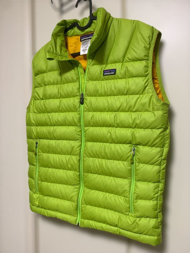 【希少カラー】Patagonia ダウンセーターベスト S ライムグリーン
