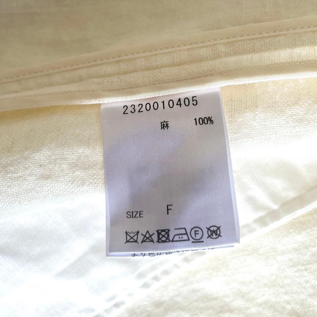 【未使用タグ付き】BABYLONE キャンバスリネンジャケット 麻100%