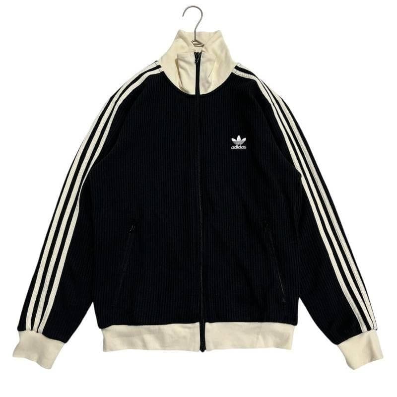 ☆8289 adidas ワッフル クラシック トラックトップ ブラック XL