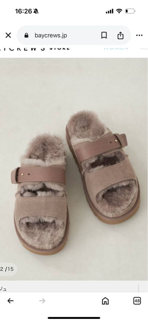 UGG / アグ W GREENPORT STRAP SLIDE サンダル