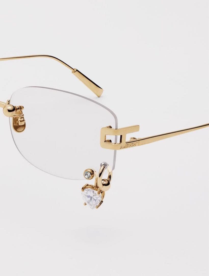 【値下げ】AMBUSH pierced サングラスゴールド　即日発送