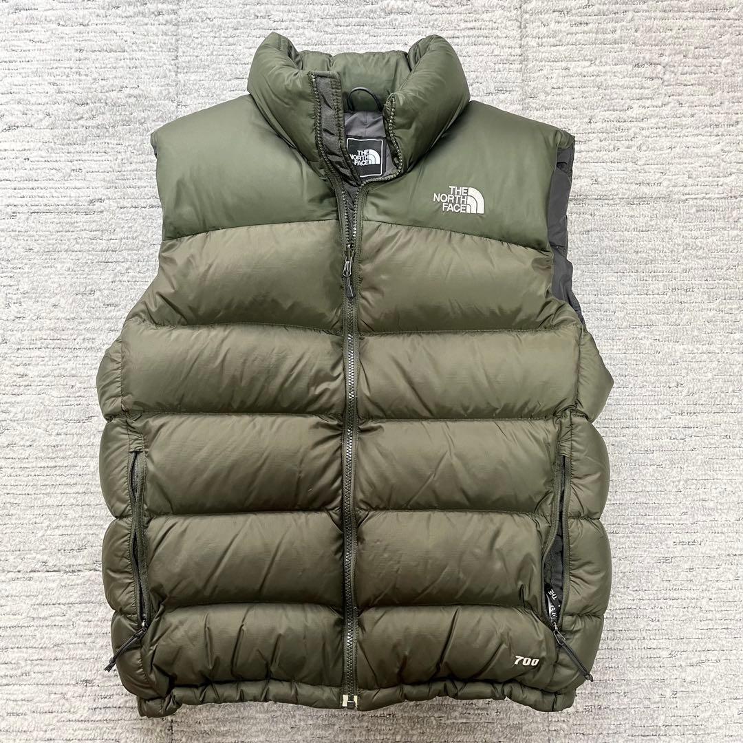 希少 ノースフェイス ヌプシ2 ダウンベスト グリーン 529743