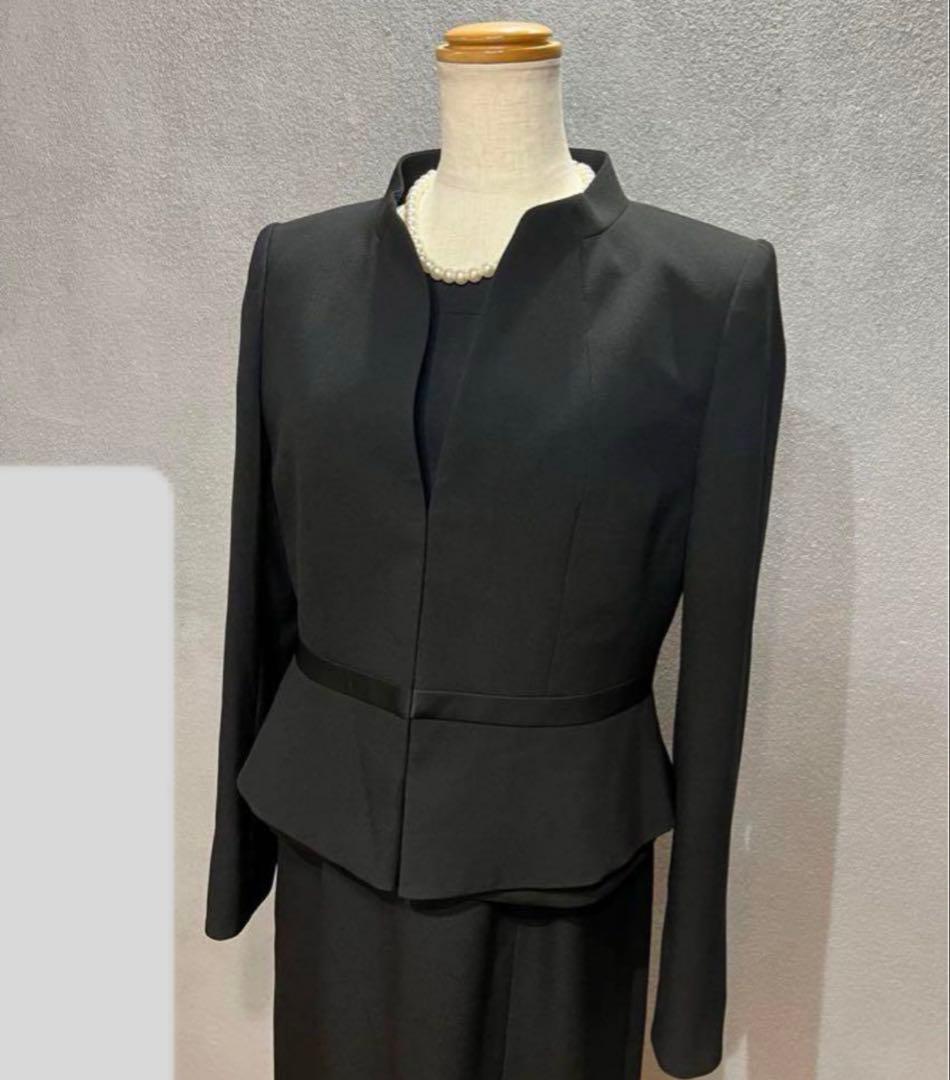 新品SOIR LES MUESブラックフォーマルアンサンブル11号慶弔両用