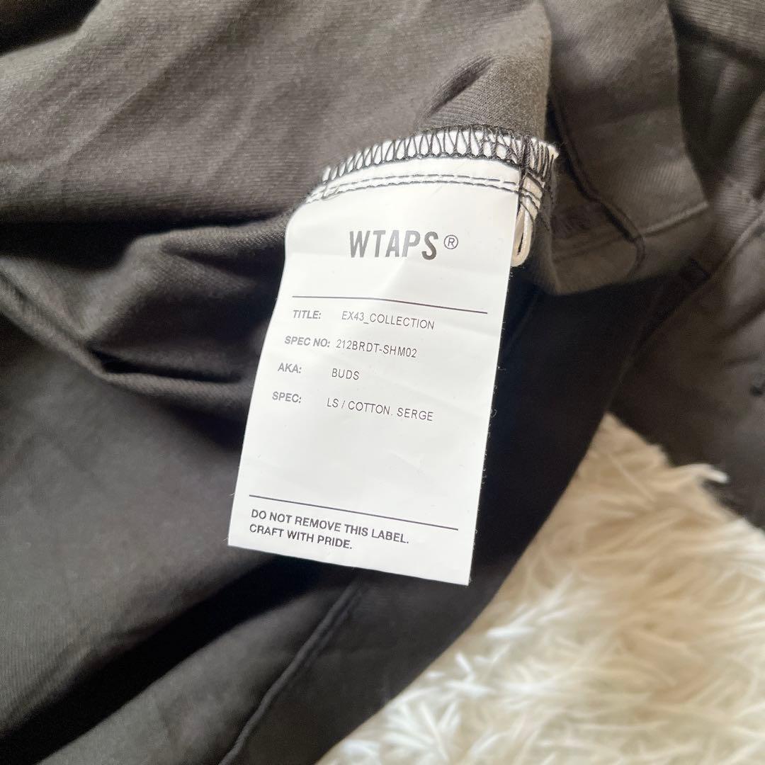 美品 WTAPS ダブルタップス ミリタリーシャツジャケット X03 チャコール