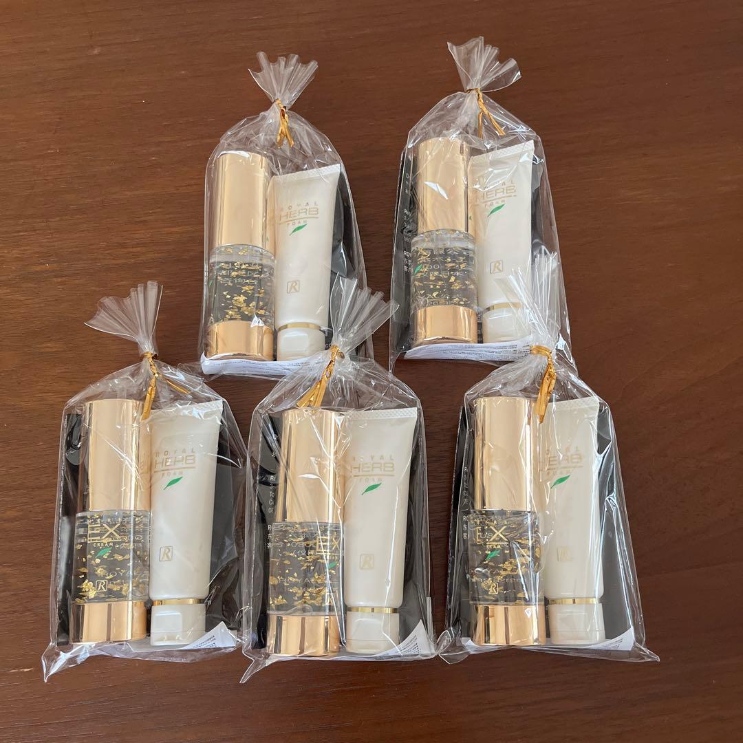 【新品未使用】ロイヤルハーブアメニティセット×5個　　ロイヤル化粧品