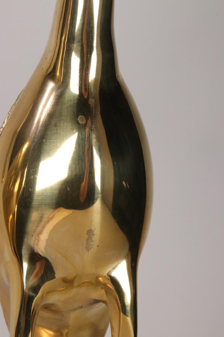 EE004 仏具　真鍮製　鶴型　置物　一対　神社仏閣