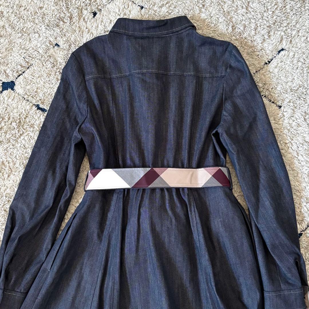 【タグ付き✨】ブルーレーベルクレストブリッジ　シャツワンピース　ベルト　チェック