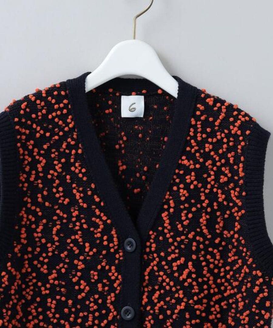 ＊美品＊6(ROKU) POMPOM VEST/ベスト
