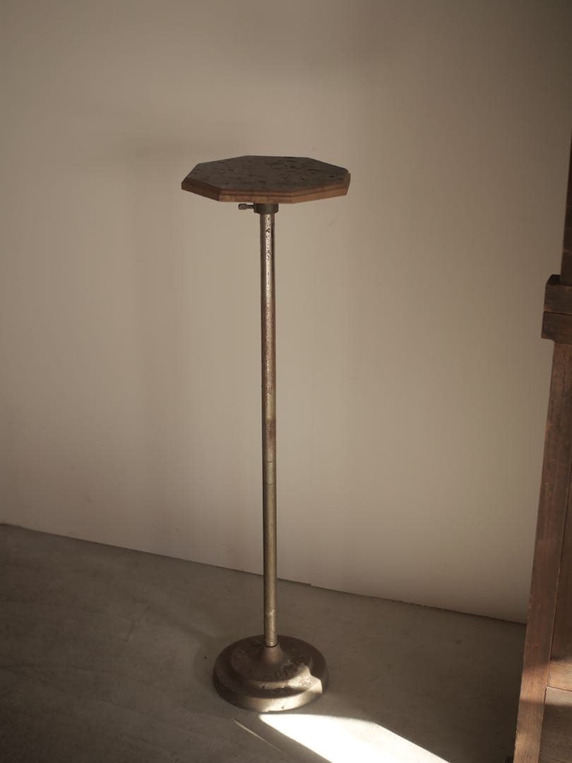 ②ハイテーブル　テーブル　机　花台　台　古家具　古道具　アンティーク　昭和レトロ